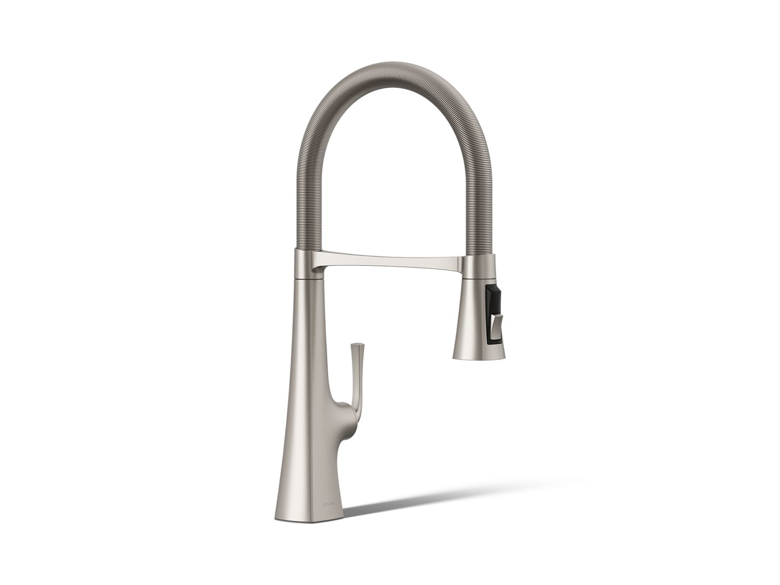 KOHLER K-22061-VS Graze Semi-Professional Kitchen Sink Faucet With Three-Function Sprayhead - Vibrant Stainless