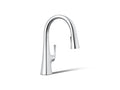 KOHLER K-22063-CP Graze Pull-Down Kitchen Sink Faucet With Three-Function Sprayhead - Polished Chrome