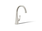 KOHLER K-22065-SN Graze Single-Handle Bar Sink Faucet - Vibrant Polished Nickel