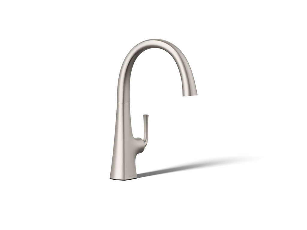 KOHLER K-22065-VS Graze Single-Handle Bar Sink Faucet - Vibrant Stainless