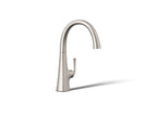 KOHLER K-22065-VS Graze Single-Handle Bar Sink Faucet - Vibrant Stainless