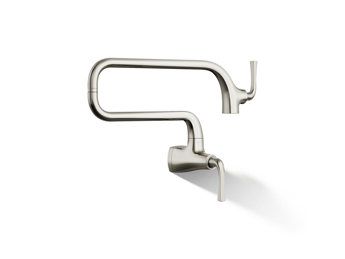 KOHLER Graze Wall-mount pot filler in Vibrant Polished Nickel - K-22066-SN