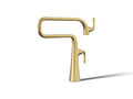 KOHLER K-22067-2MB Graze Deck-Mount Pot Filler - Vibrant Brushed Moderne Brass
