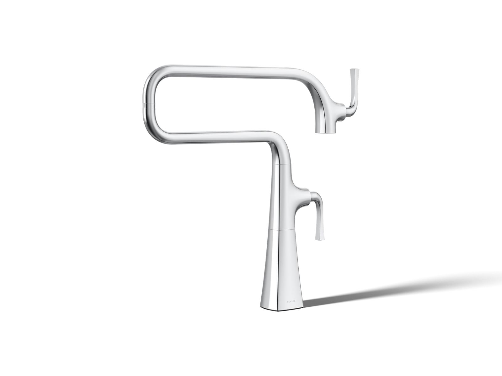 KOHLER K-22067-CP Graze Deck-Mount Pot Filler - Polished Chrome