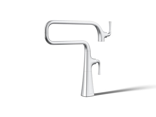 KOHLER K-22067-CP Graze Deck-mount pot filler - Polished Chrome