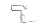 KOHLER K-22067-VS Graze Deck-Mount Pot Filler - Vibrant Stainless