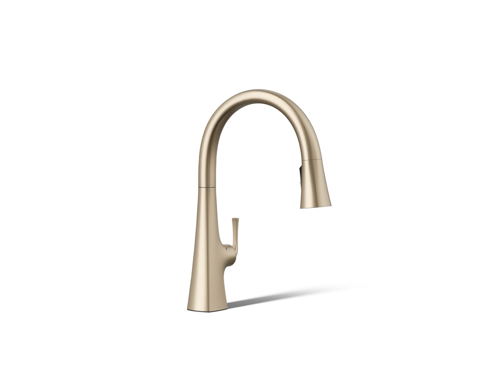 KOHLER K-22068-BV Graze Touchless pull-down kitchen sink faucet with three-function sprayhead - Vibrant Brushed Bronze