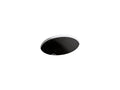 KOHLER K-2209-7 Caxton 17" Oval Undermount Bathroom Sink - Black Black