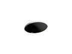 KOHLER K-2209-7 Caxton 17" Oval Undermount Bathroom Sink - Black Black