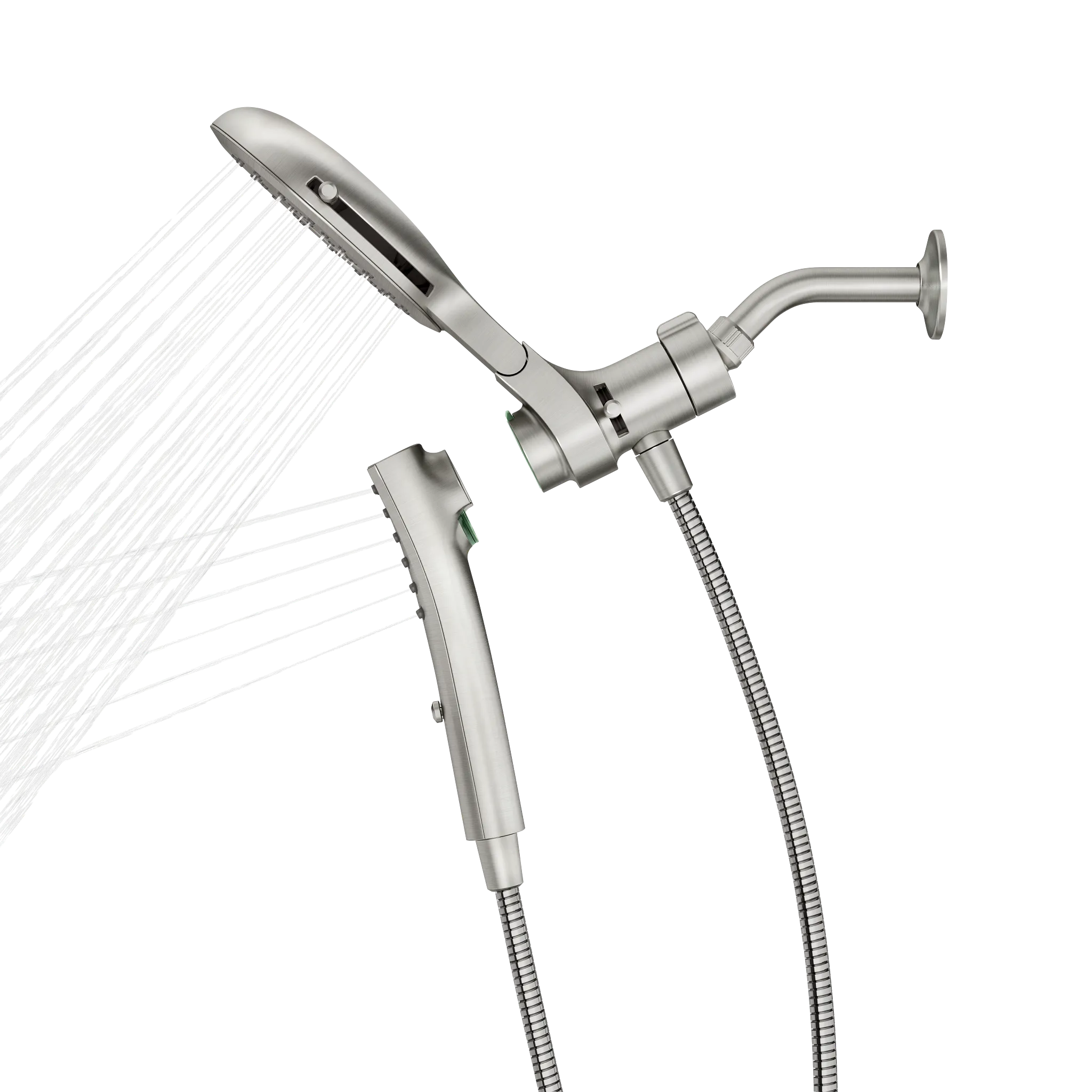 MOEN 220C2  Eight-Function 7" Diameter Spray Head Standard With Handshower In Chrome