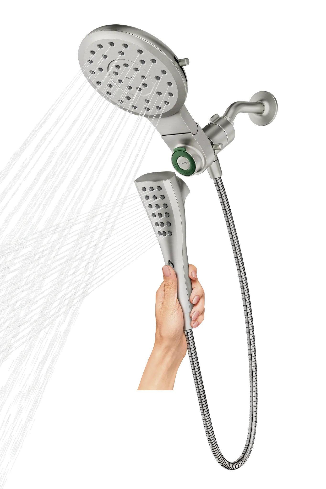 MOEN 220C2  Eight-Function 7" Diameter Spray Head Standard With Handshower In Chrome