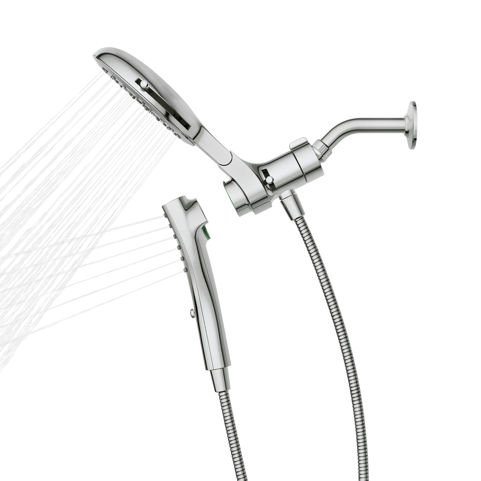 MOEN 220C2  Eight-Function 7" Diameter Spray Head Standard With Handshower In Chrome