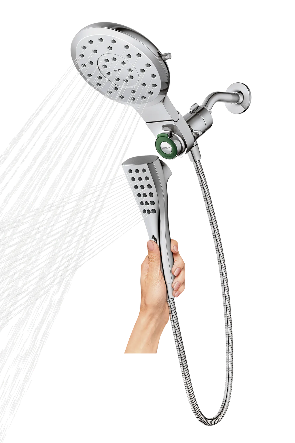 MOEN 220C2  Eight-Function 7" Diameter Spray Head Standard With Handshower In Chrome