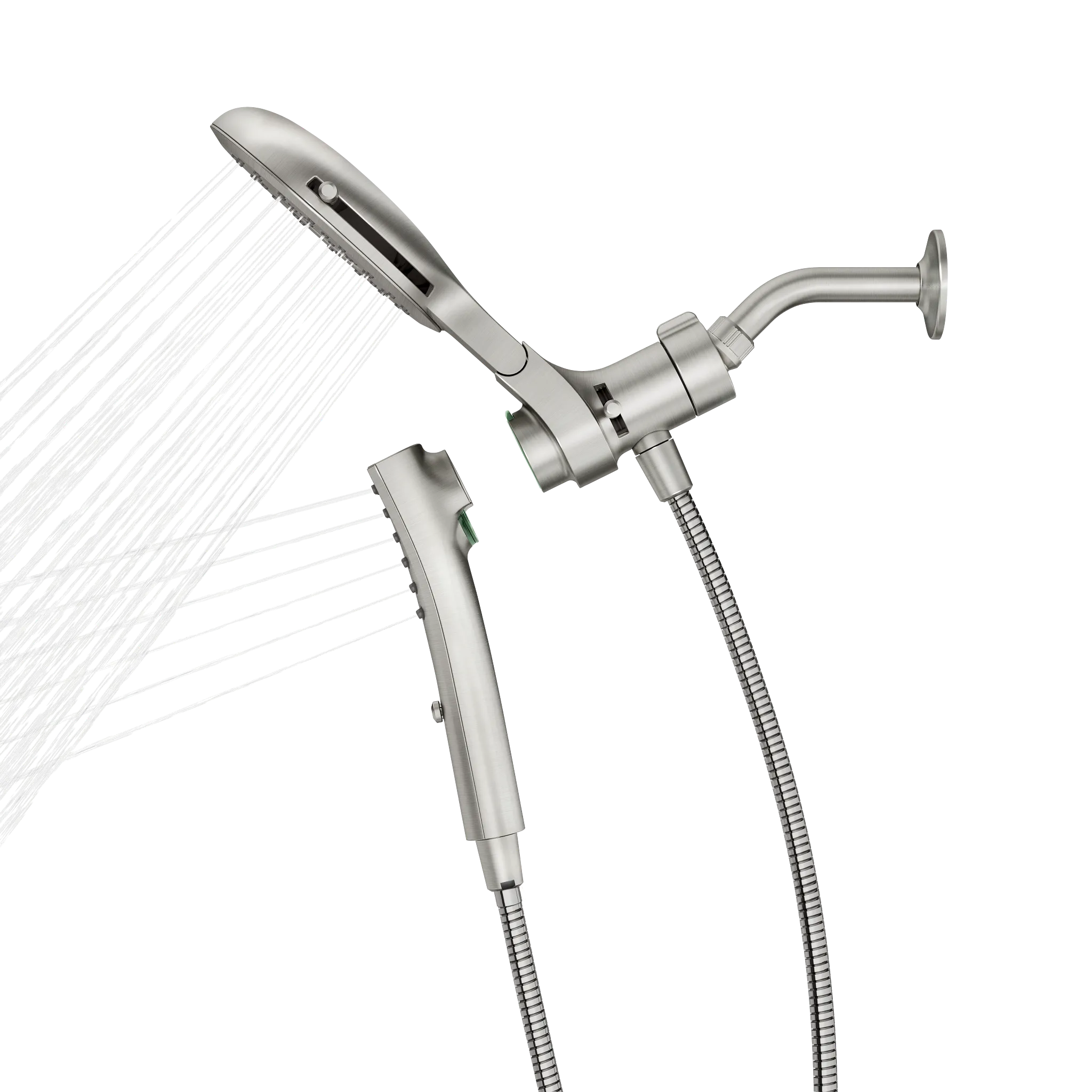 MOEN 220C3BN Verso Combination Shower with Infiniti Dial - Brushed Nickel