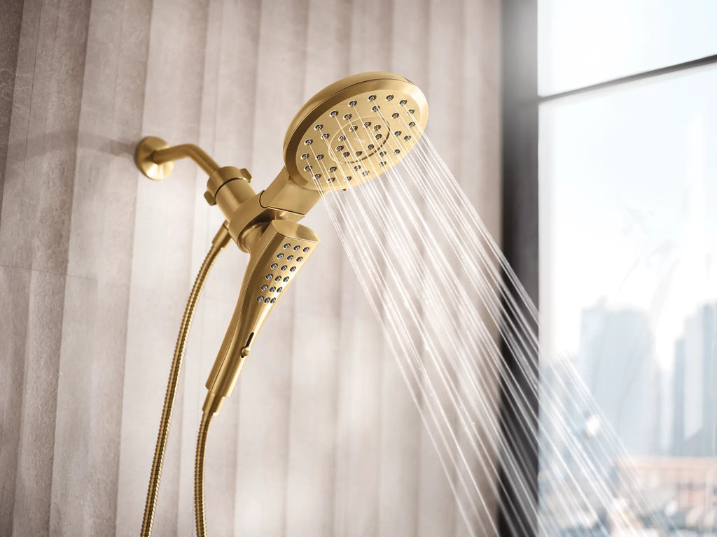 MOEN 220C3BG Verso Combination Shower with Infiniti Dial - Brushed Gold