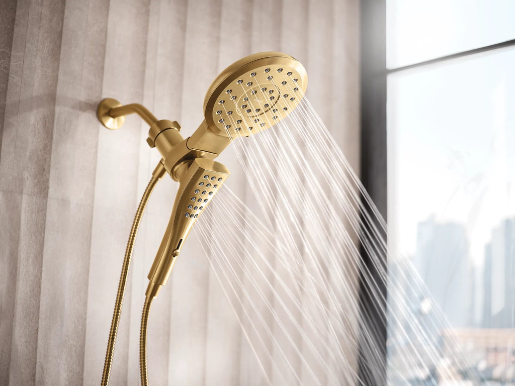 MOEN 220C3BG Verso Combination Shower with Infiniti Dial - Brushed Gold