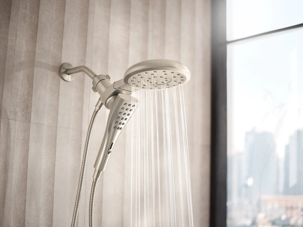 MOEN 220C3BN Verso Combination Shower with Infiniti Dial - Brushed Nickel