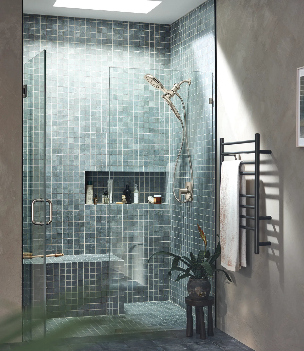 MOEN 220C5BN Verso Combination Shower with Infiniti Dial - Brushed Nickel