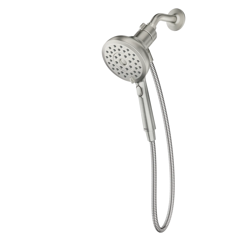 MOEN 220H2SRN  Eight-Function 5" Diameter Spray Head Handshower In Spot Resist Brushed Nickel