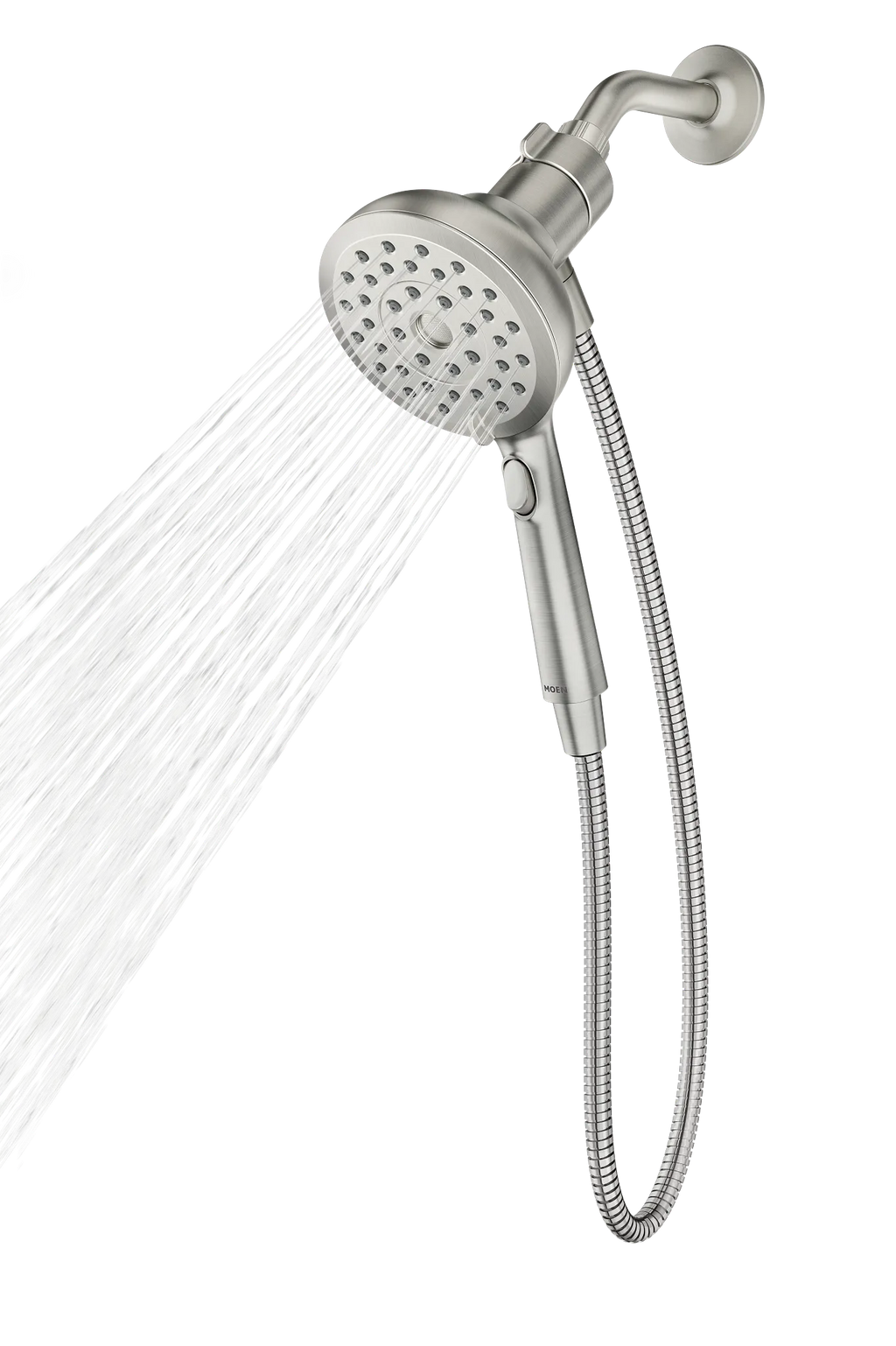 MOEN 220H2SRN  Eight-Function 5" Diameter Spray Head Handshower In Spot Resist Brushed Nickel