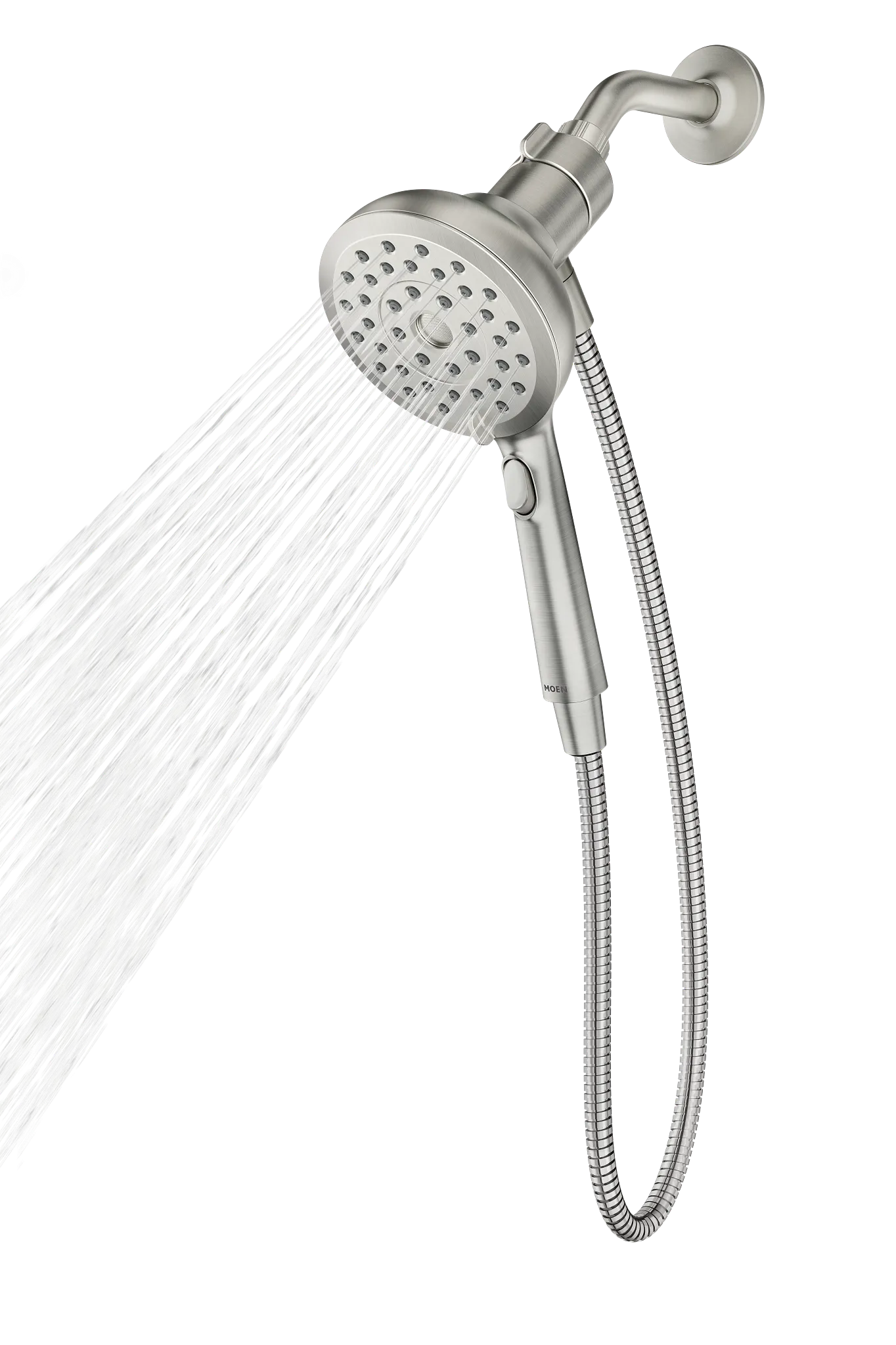MOEN 220H2SRN  Eight-Function 5" Diameter Spray Head Handshower In Spot Resist Brushed Nickel