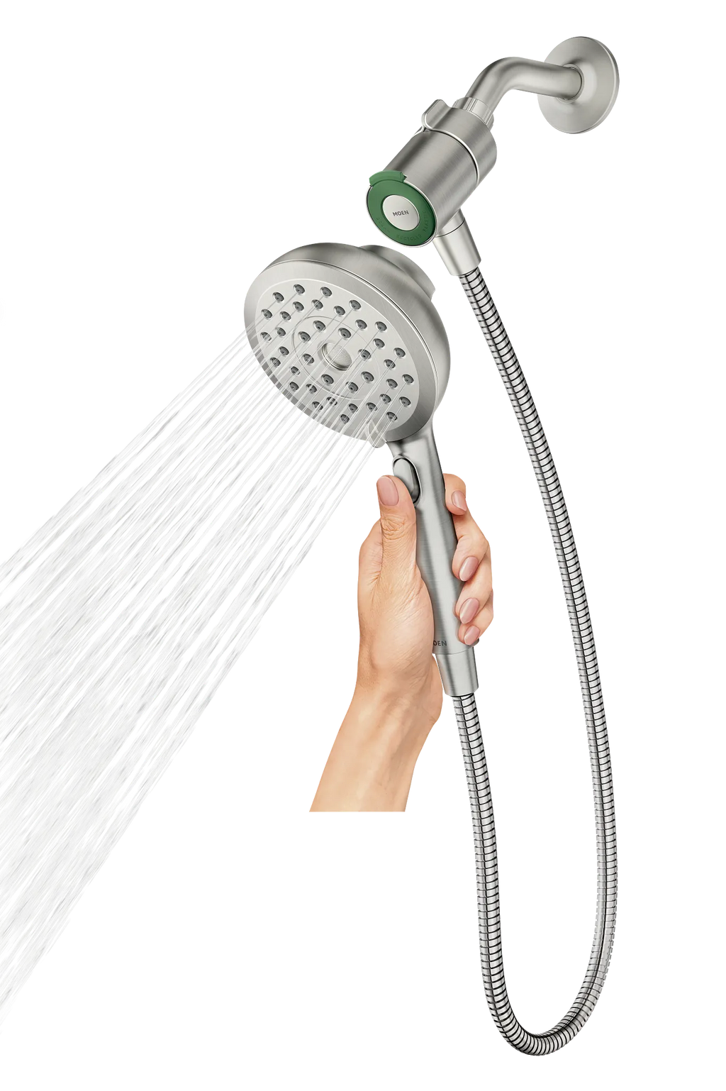 MOEN 220H2  Eight-Function 5" Diameter Spray Head Handshower In Chrome
