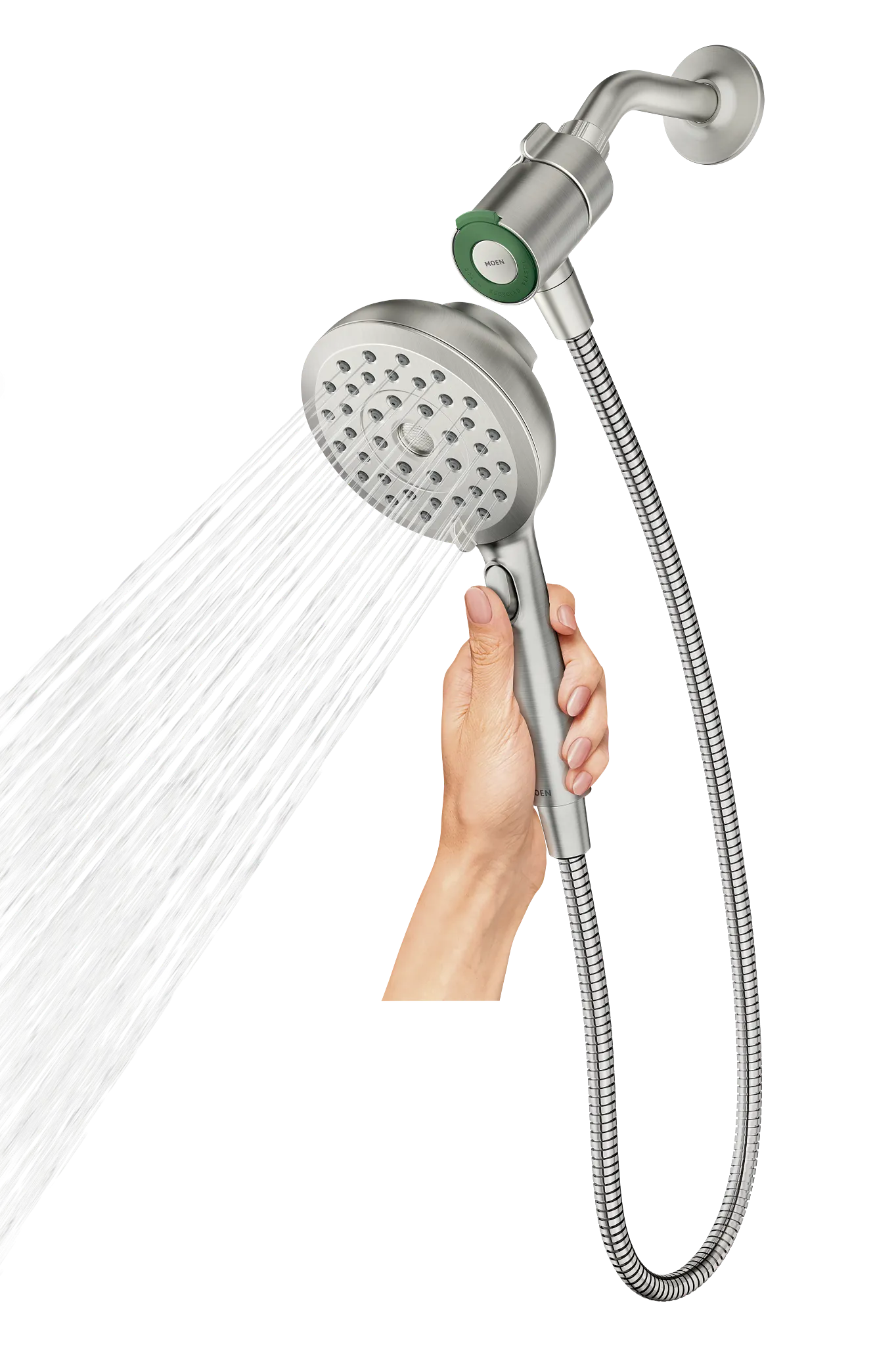MOEN 220H2  Eight-Function 5" Diameter Spray Head Handshower In Chrome