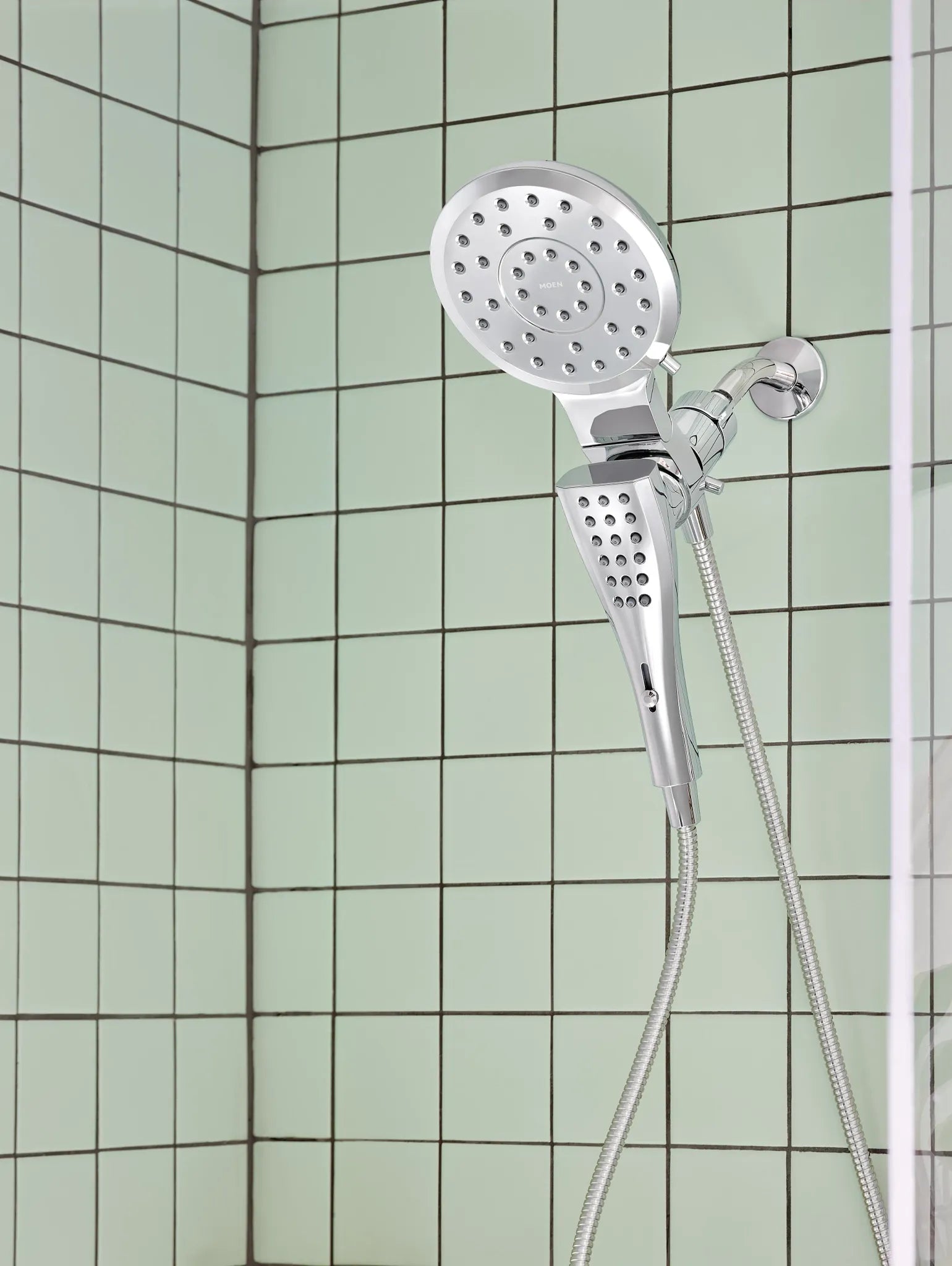 MOEN 220C2  Eight-Function 7" Diameter Spray Head Standard With Handshower In Chrome