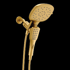 MOEN 220C5BG Verso  Eight-Function 7" Diameter Spray Head Standard With Handshower In Brushed Gold