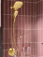 MOEN 220C5BG Verso Combination Shower with Infiniti Dial - Brushed Gold