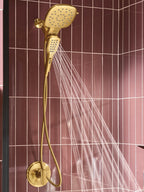 MOEN 220C5BG Verso Combination Shower with Infiniti Dial - Brushed Gold