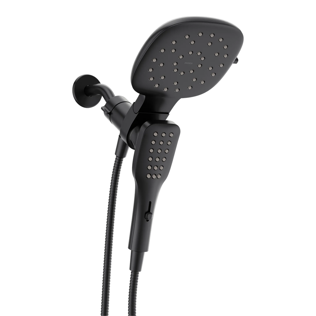 MOEN 220C5EPBL Verso Eco-Performance Combination Shower with Infiniti Dial - Matte Black