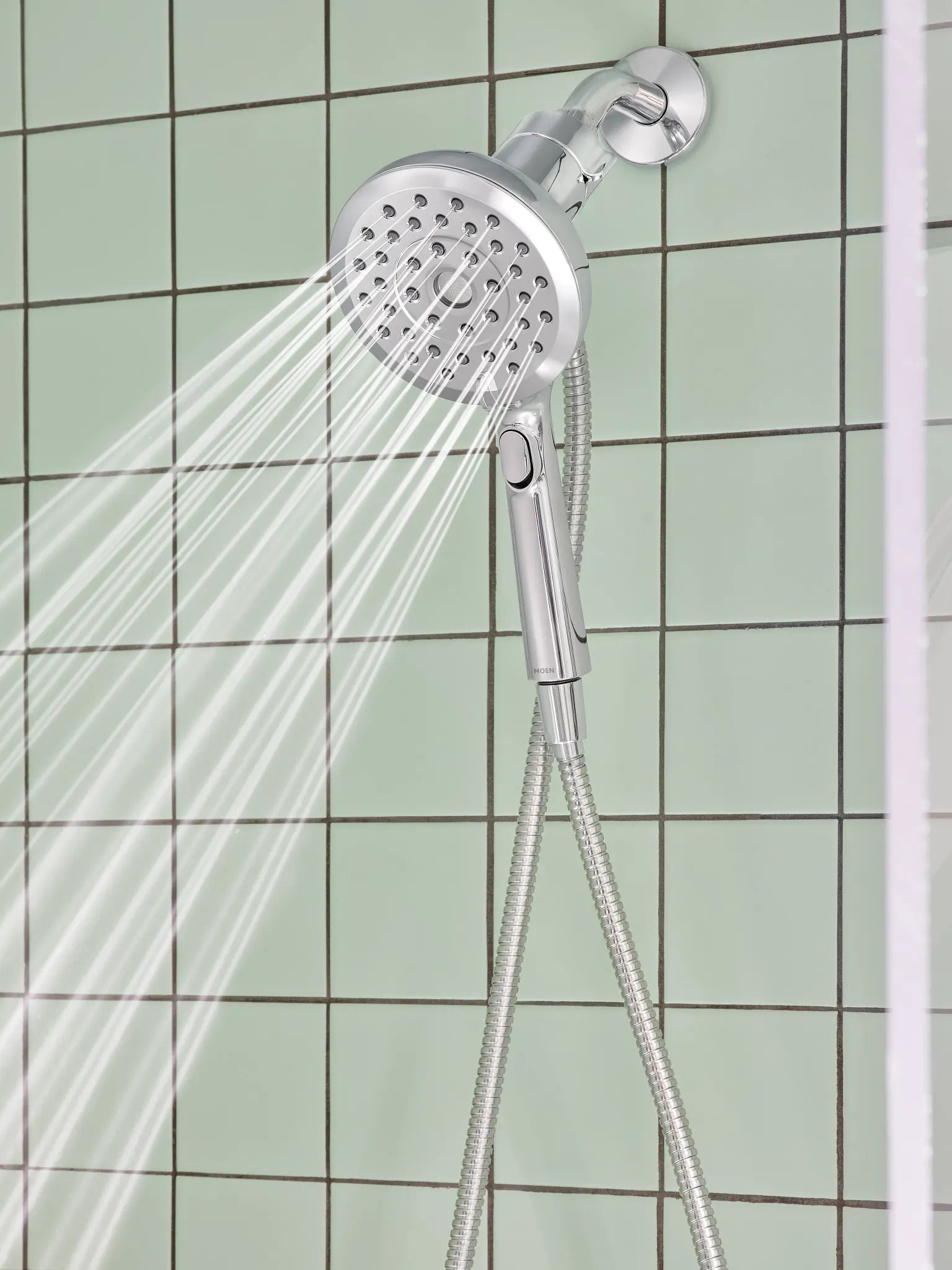 MOEN 220H2  Eight-Function 5" Diameter Spray Head Handshower In Chrome
