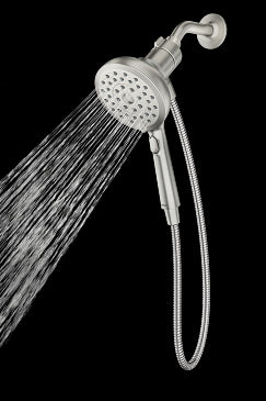 MOEN 220H2EPSRN  Eight-Function 5" Diameter Spray Head Handshower In Spot Resist Brushed Nickel