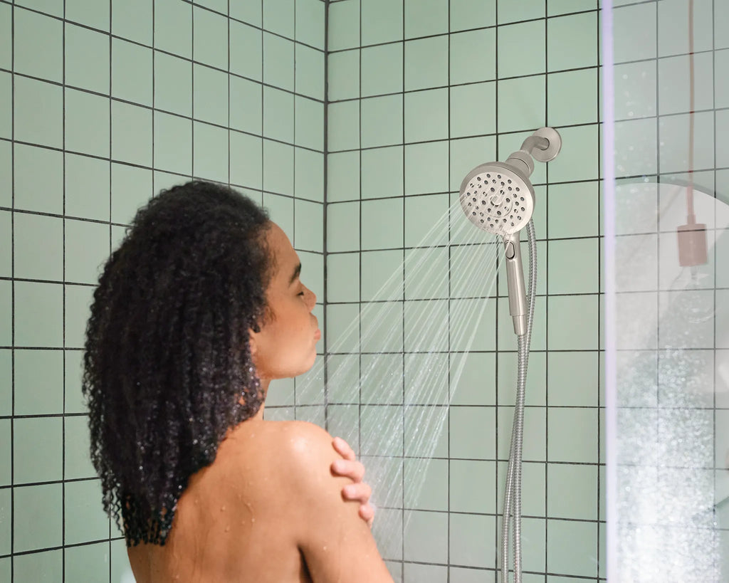 MOEN 220H2SRN  Eight-Function 5" Diameter Spray Head Handshower In Spot Resist Brushed Nickel