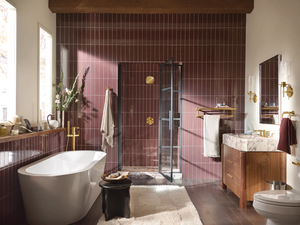 MOEN 220R5BG Verso 7" Rainshower with Infiniti Dial - Brushed Gold