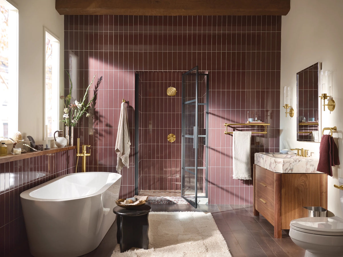 MOEN 220R5BG Verso 7" Rainshower with Infiniti Dial - Brushed Gold