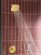 MOEN 220R5BG Verso 7" Rainshower with Infiniti Dial - Brushed Gold
