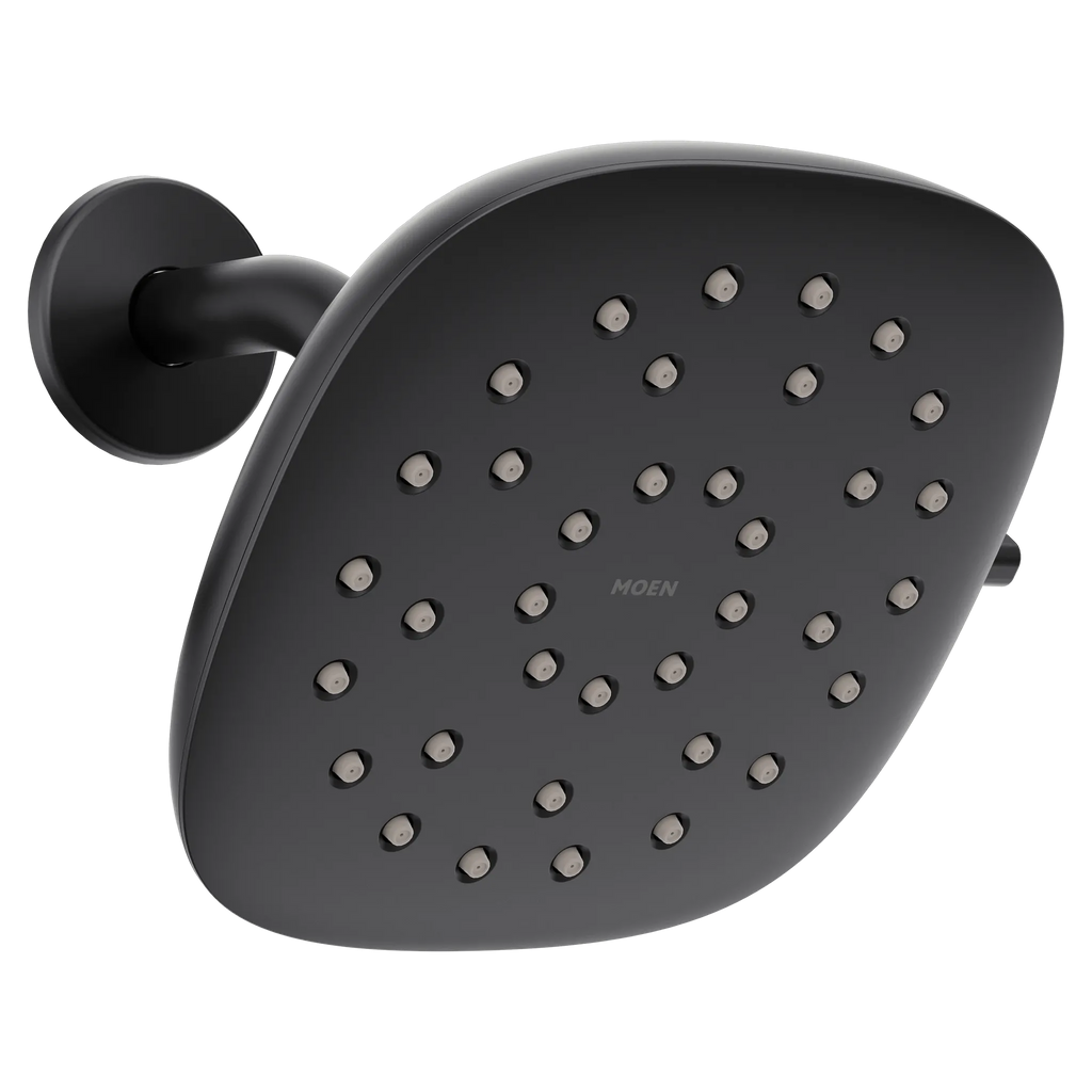 MOEN 220R5EPBL Verso 7" Eco-Performance Rainshower with Infiniti Dial - Matte Black
