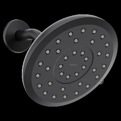 MOEN 220R7BL Verso  Eight-Function 6" Diameter Spray Head Rainshower In Matte Black