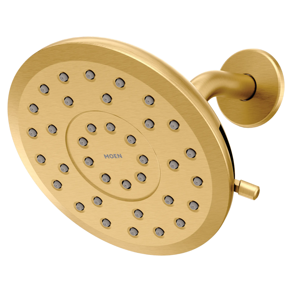 MOEN 220R7BG Verso 7" Rainshower with Infiniti Dial - Brushed Gold