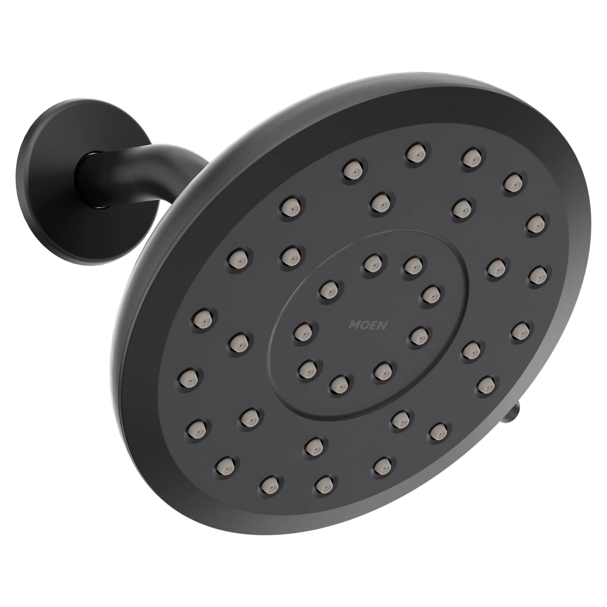 MOEN 220R7EPBL Verso 7" Eco-Performance Rainshower with Infiniti Dial - Matte Black