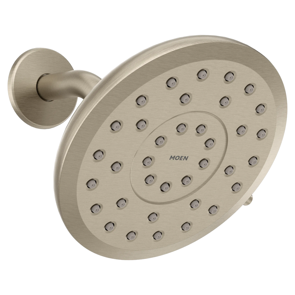 MOEN 220R7EPBN Verso 7" Eco-Performance Rainshower with Infiniti Dial - Brushed Nickel