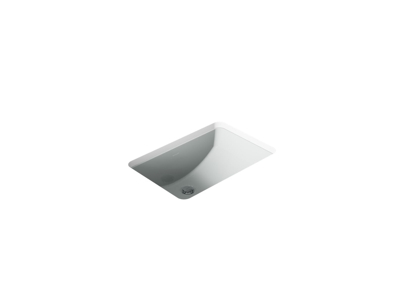 KOHLER K-2214-95 Ladena 21" Rectangular Undermount Bathroom Sink - Ice Grey