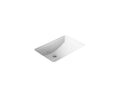 KOHLER K-2215-0 Ladena 23-1/4" Rectangular Undermount Bathroom Sink - White