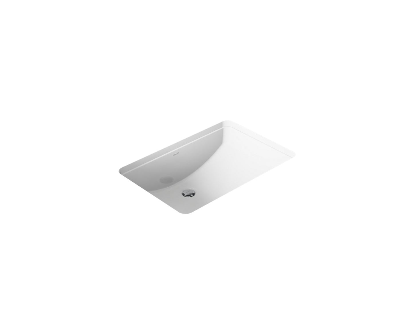 KOHLER K-2215-0 Ladena 23-1/4" rectangular undermount bathroom sink - White