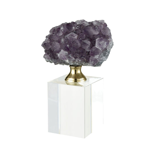 ELK SIGNATURE 2215-1007 Roque Opera Decorative Accessory - Natural Purple Stone