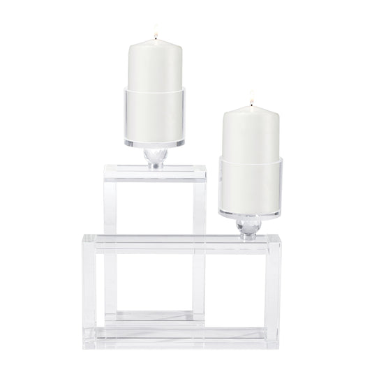 ELK SIGNATURE 2225-018/S2 Cubic Candleholder - Set of 2