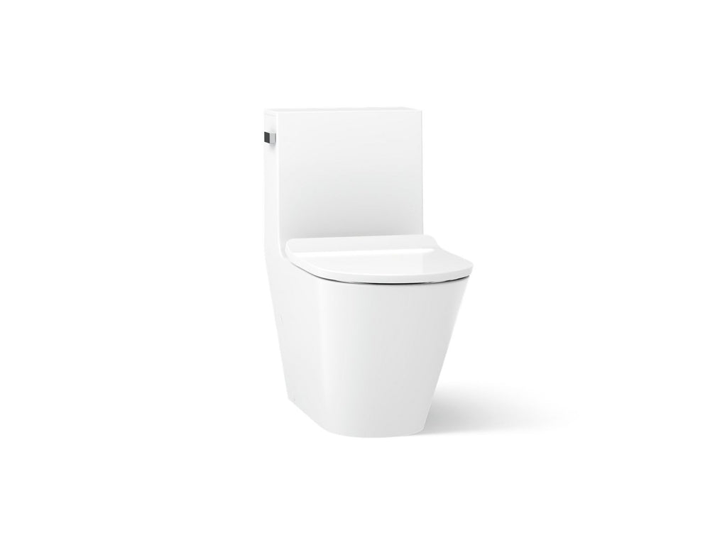 KOHLER K-22378-0 Brazn One-Piece Compact Elongated Toilet With Skirted Trapway, Dual-Flush - White