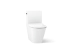 KOHLER K-22378-0 Brazn One-Piece Compact Elongated Toilet With Skirted Trapway, Dual-Flush - White